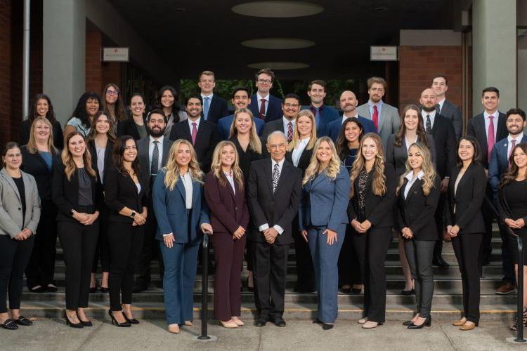 The members of McGeorge School of Law's 2023-24 moot court team